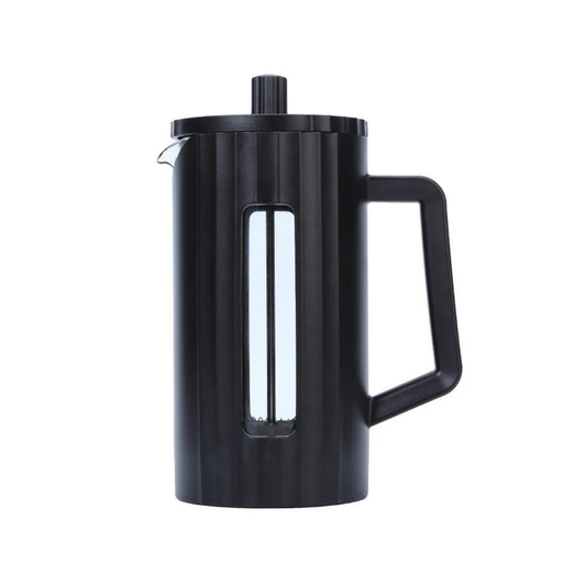 Prensa Francesa para Café y Té. Prensa Francesa de Vidrio Borosilicato. Prensa Francesa Moderna y Minimalista. 1,000 ml. Negro Mate.